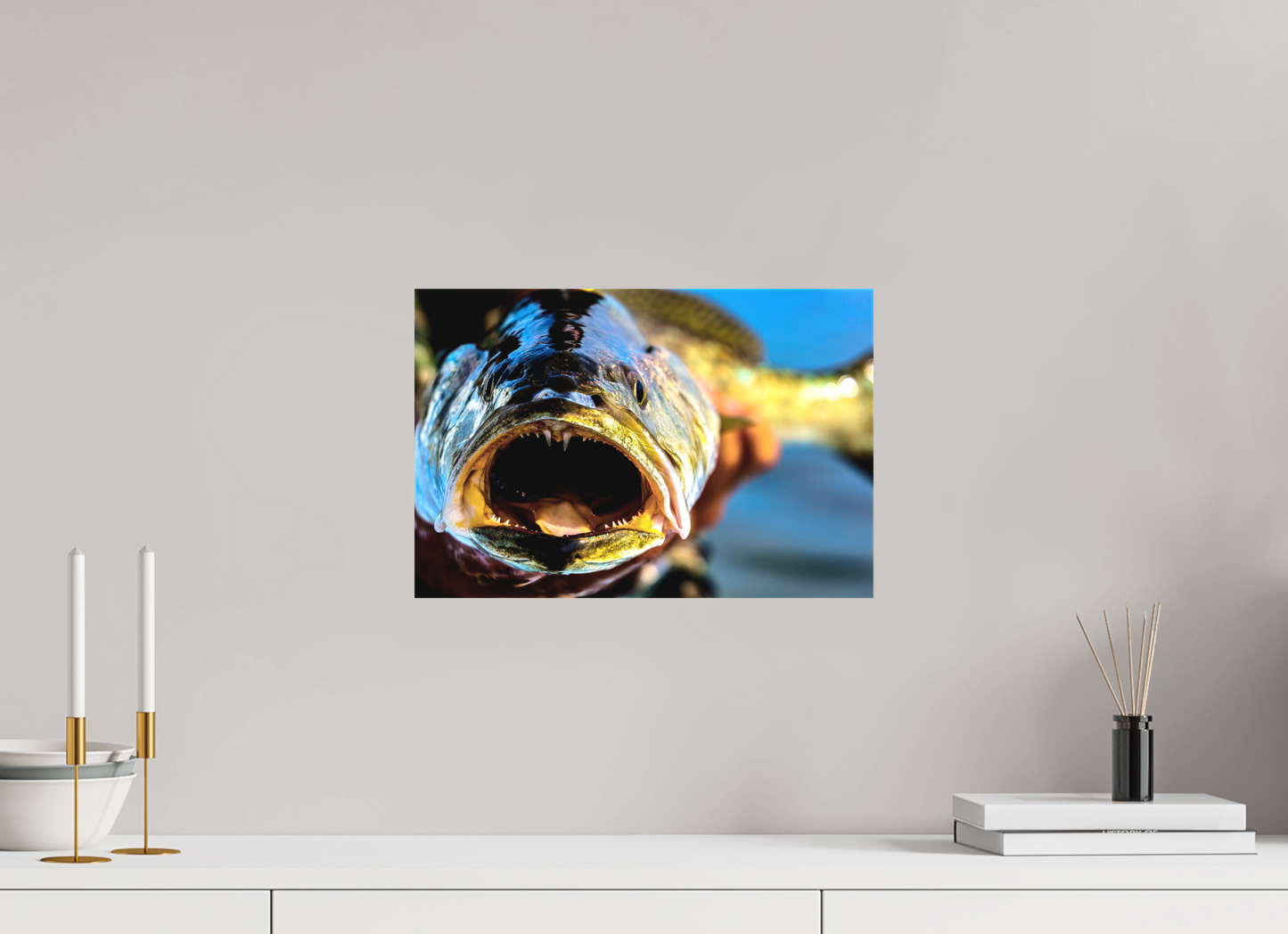 15 x 10″, Canvas Matte - 1.57in Gallery Wrap Trout Portrait - Texas Gold Collection