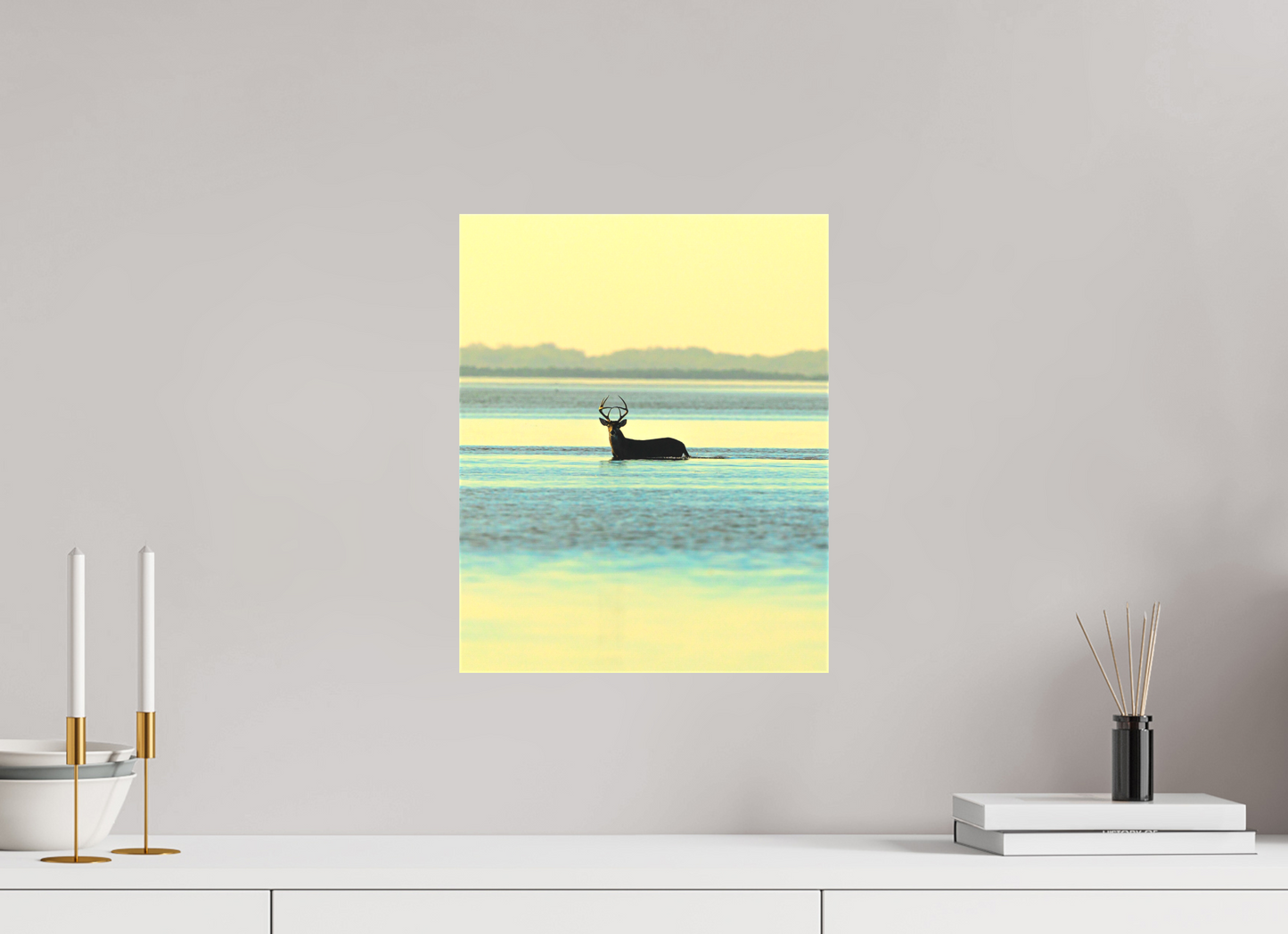 12 x 15″, Canvas Matte - 1.57in Gallery Wrap Lone Buck - Texas Gold Collection
