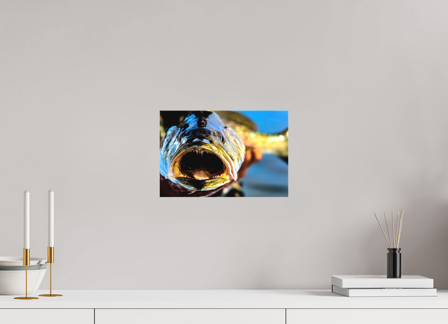 12 x 8″, Canvas Matte - 1.57in Gallery Wrap Trout Portrait - Texas Gold Collection
